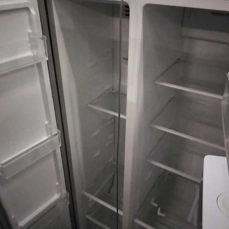 DESIGNER ELECTRIQ 430 LITRE AMERICAN FRIDGE FREEZER SILVER