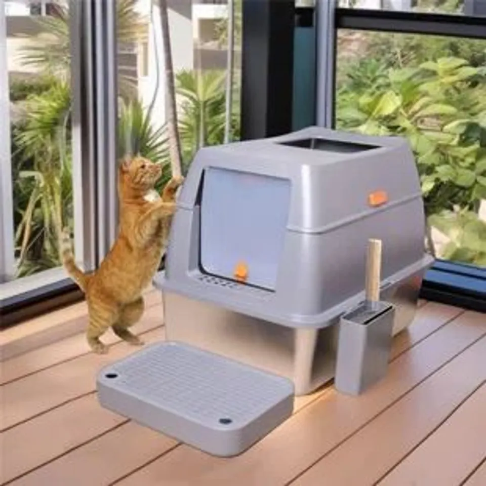 BOXED ORIBISONIA LITTER BOX ENCLOSURE WITH SCOOP (1 BOX)