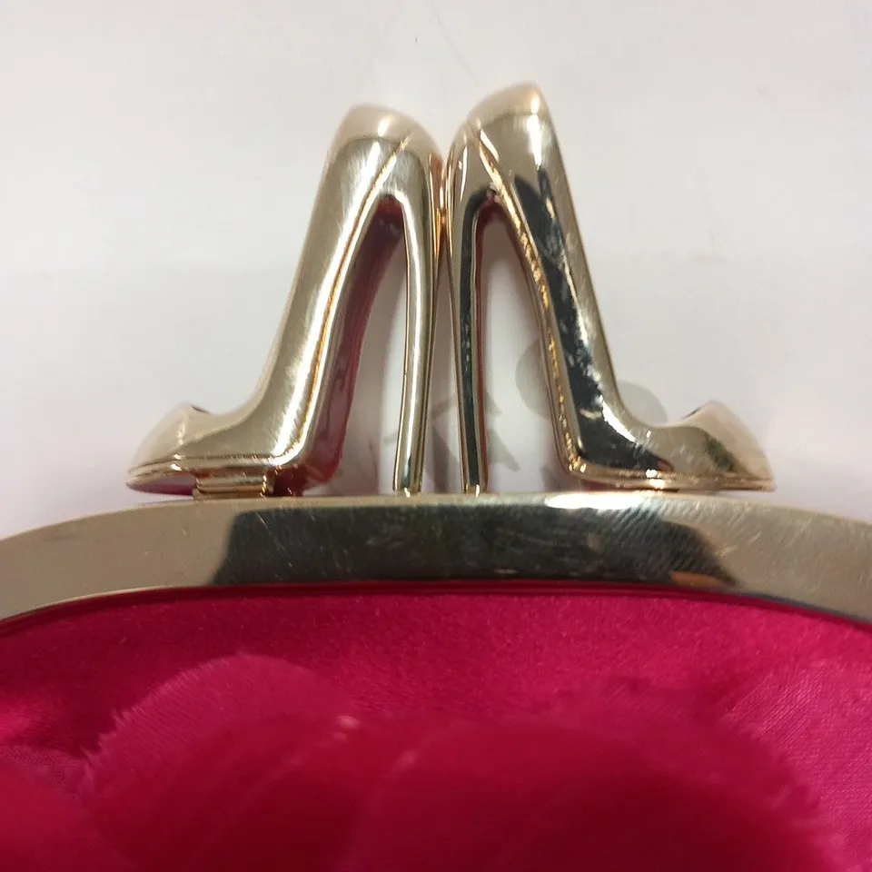 CHRISTIAN LOUBOUTIN FUCHSIA SATIN MOUT BAG 