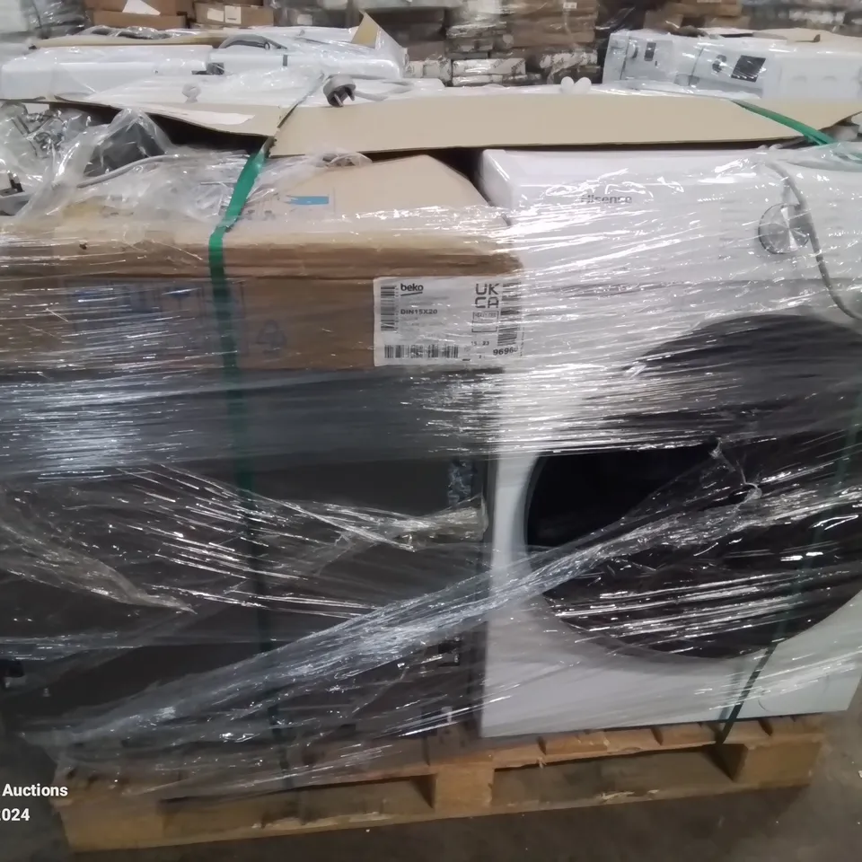 PALLET OF APPROXIMATELY 4 UNPROCESSED RAW RETURN WHITE GOODS TO INCLUDE;