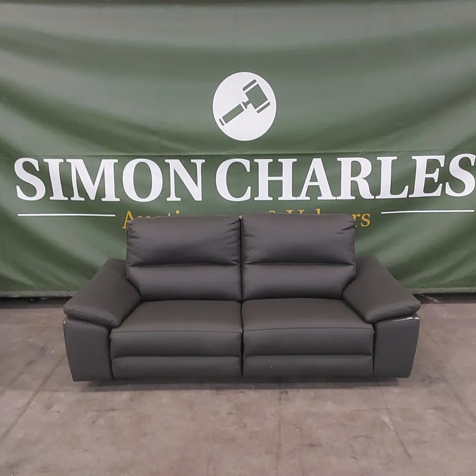 PAVILION 2 SEATER FAUX LEATHER POWER RECLINER SOFA