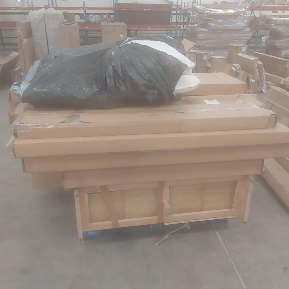 PALLET OF ASSORTED BOXED FURNITURE AND FURNITURE PARTS