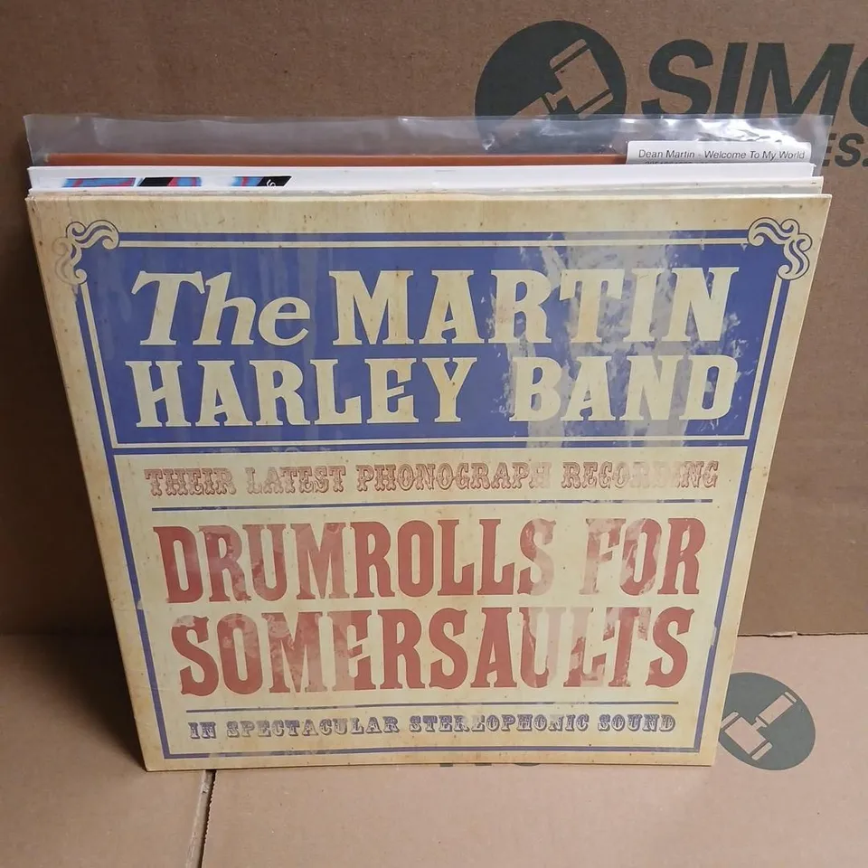 APPROXIMATELY 10 ASSORTED VINYL RECORDINGS TO INCLUDE; THE WEEKND, THE MARTIN HARLEY BAND, STEVE WINWOOD, DEAN MARTIN AND ALEXANDER O'NEAL