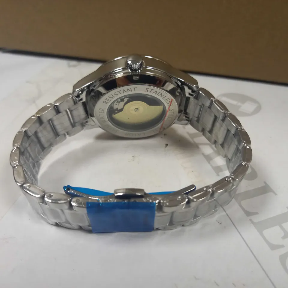 LATOR CALIBRE TACHYMETRE BLUE DIAL CHRONOGRAPH STYLE BRACELET STRAP WATCH RRP £635