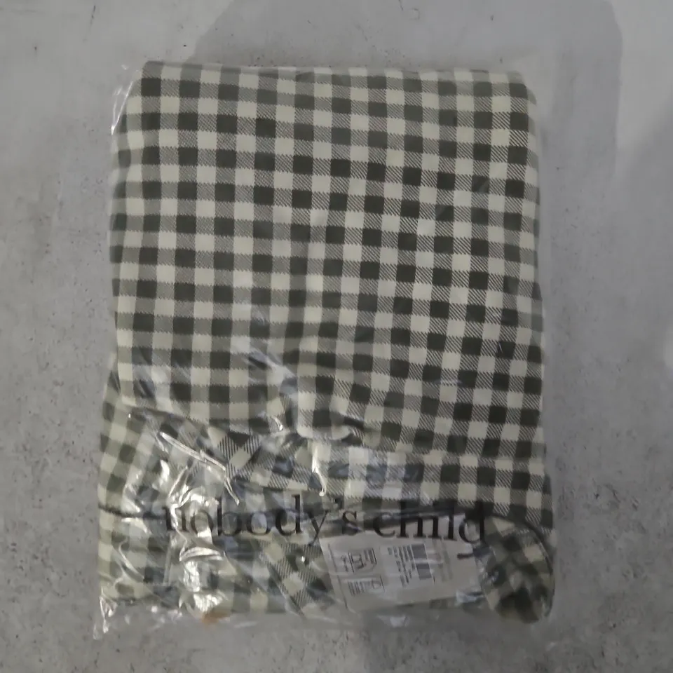 BAGGED NOBODY'S CHILD GINGHAM BOXY JACKET IN GREEN SIZE UK 16