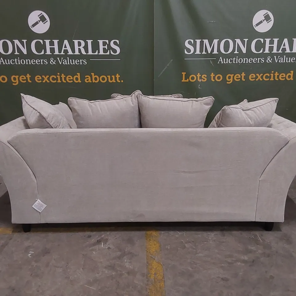 WINDSOR 3 SEATER FABRIC SOFA - NATURAL 