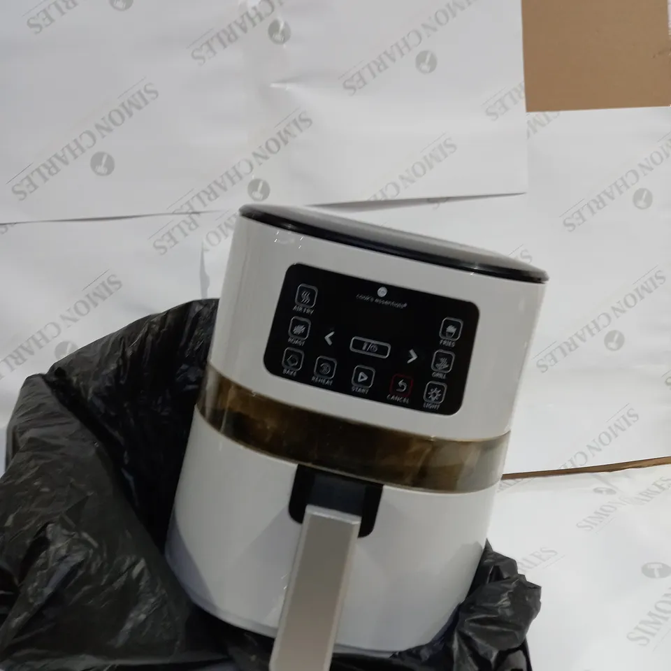 COOK'S ESSENTIALS 4.0L AIR FRYER WITH DIGITAL TOUCHSCREEN & VIEWING SCREEN - COOL GREY