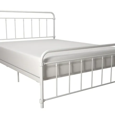 BOXED WALLACE METAL BED WHITE, KING SIZE (1 BOX)