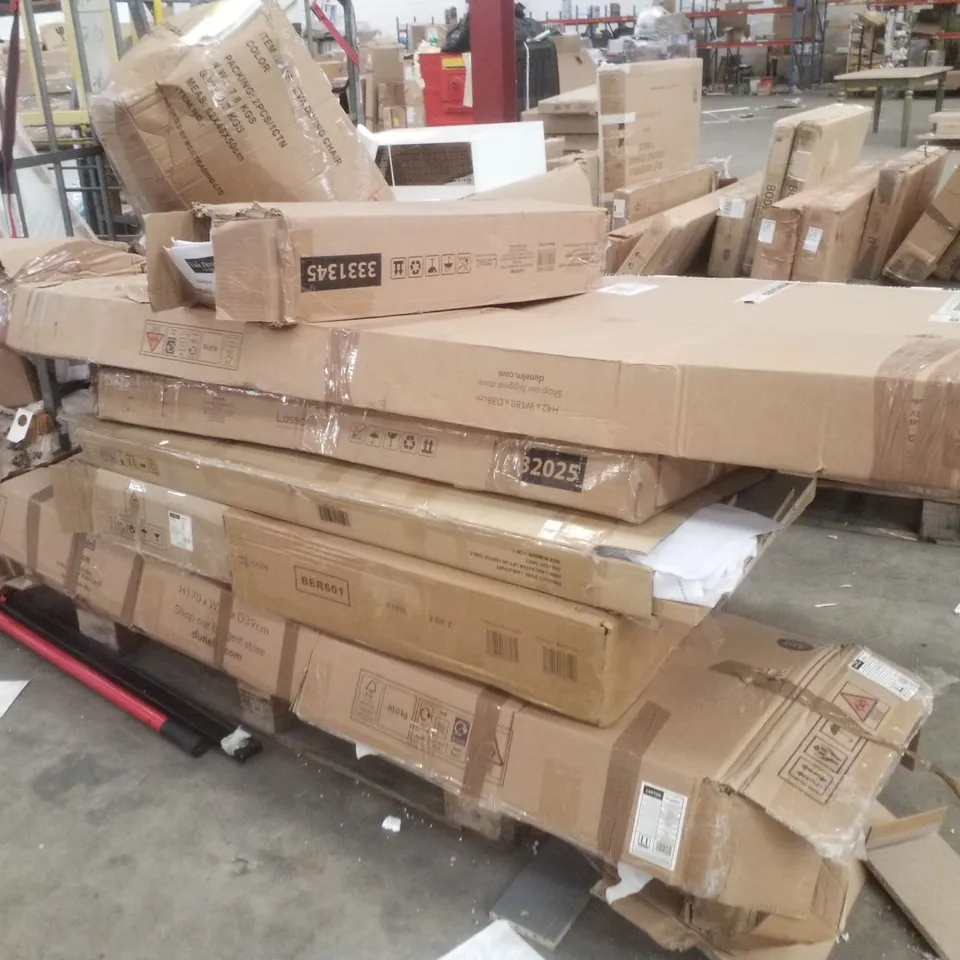 PALLET CONTAINING ASSORTED FLATPACK FURNITURE PARTS