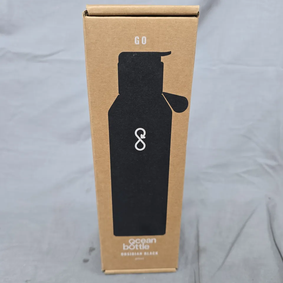 BOXED OCEAN BOTTLE GO IN OBSIDIAN BLACK (500ML)