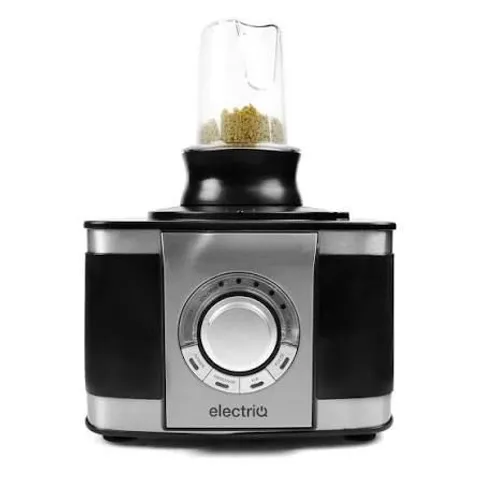 BOXED GRADE A1 - ELECTRIQ 10-IN-1 1100W MULTIFUNCTIONAL FOOD PROCESSOR IN STAINLESS STEEL AND BLACK COMPARE SKU: 77447743/1/EIQFPSSEF QUICKFIND CODE: 1258796