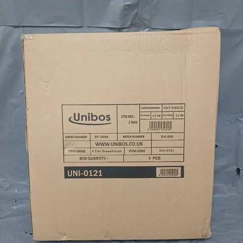 BOXED UNIBOS 4 TIER GREENHOUSE