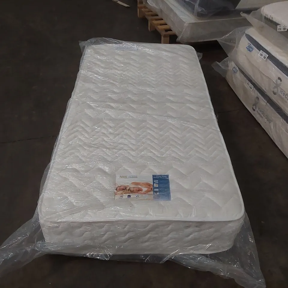 QUALITY BAGGED NICHELI POCKET VISCO 1800 90CM SINGLE MATTRESS 