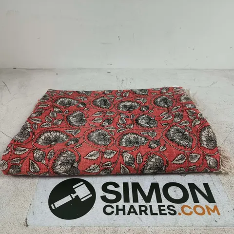 SET OF 2 HANDICRAFT (MADE IN INDIA) RUGS WITH TASSLES SIZE UNSPECIFIED