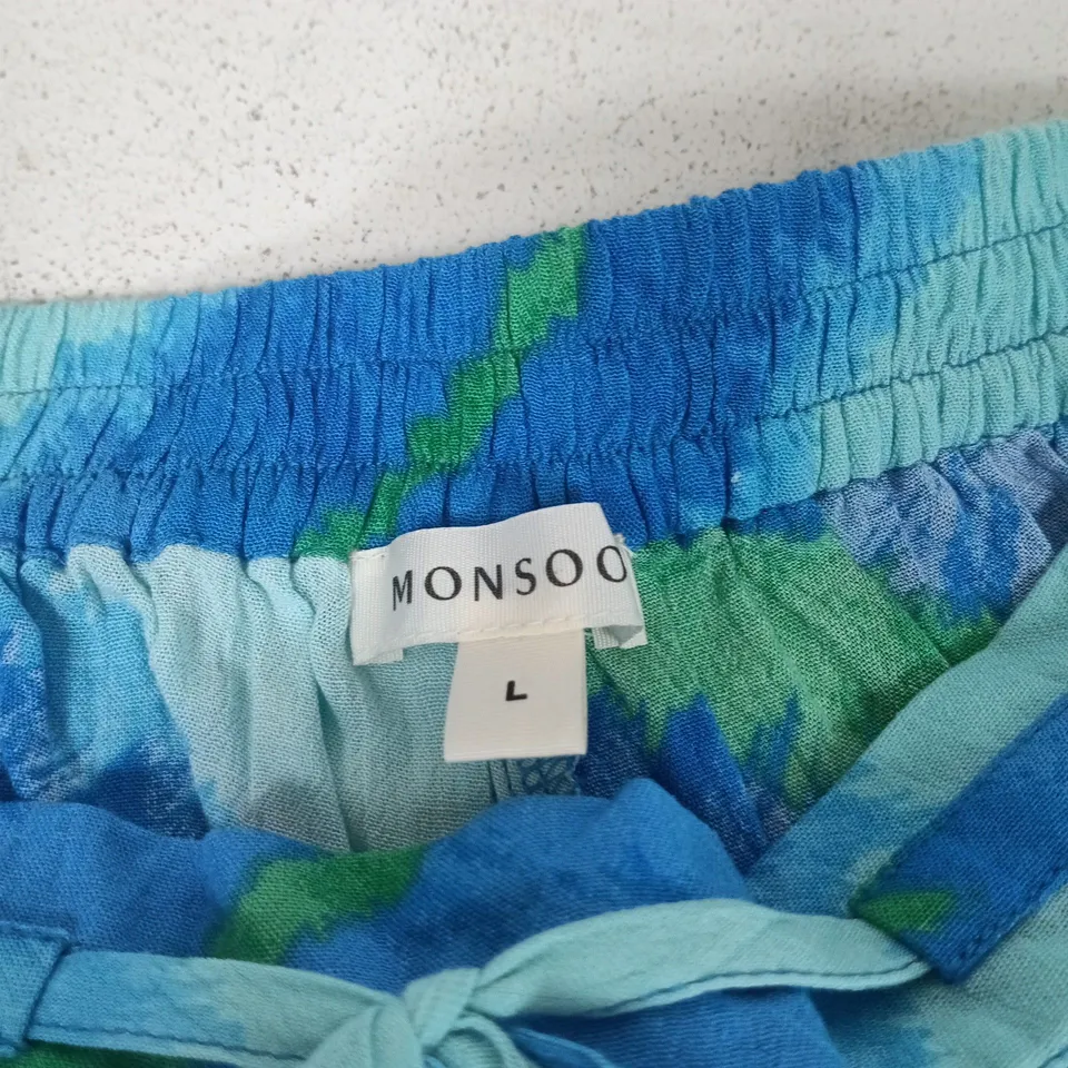 MONSOON WOMEN'S SHORTS – BLUE TURQUOISE, SIZE L