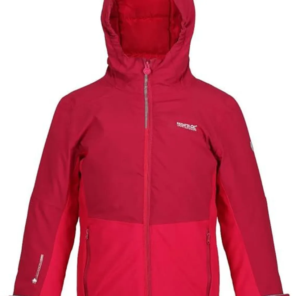 BRAND NEW REGATTA KIDS HIGHTON III PADDED JACKET IN BERRY PINK/PINK POTION SIZE UK 3-4 YEARS