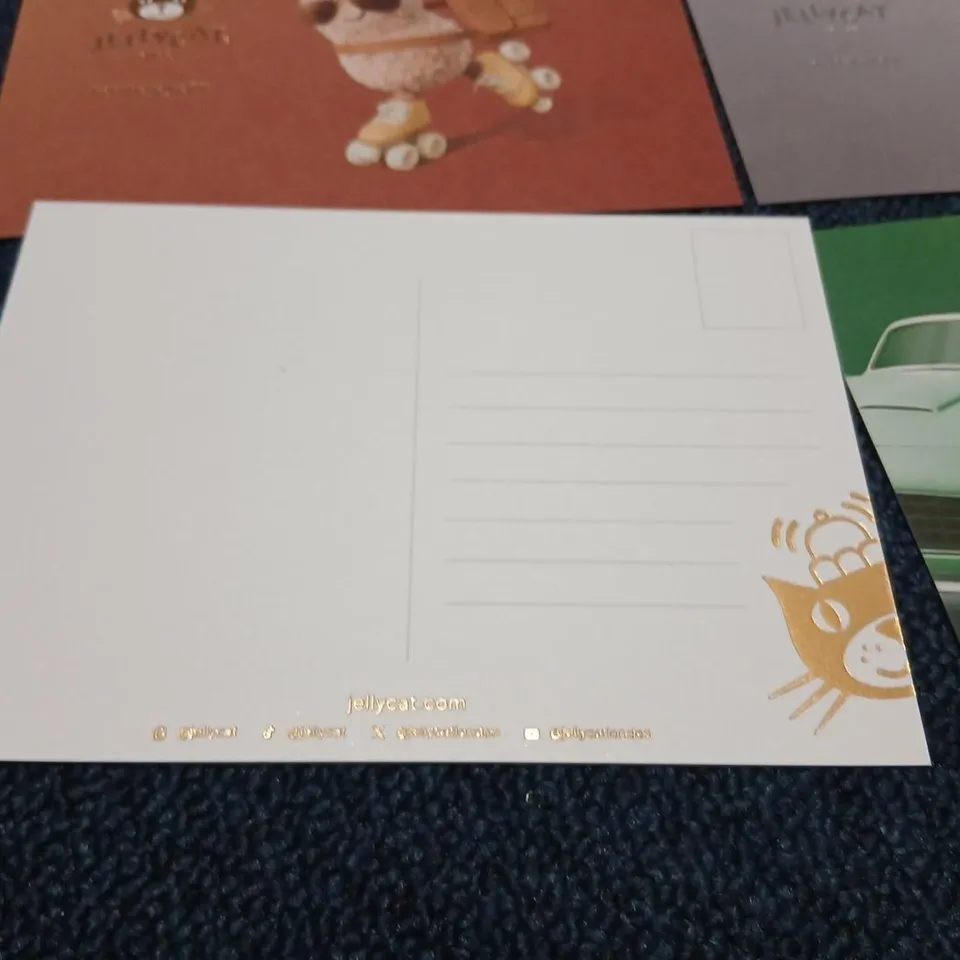 JELLYCAT ILLUSTRATED GREETING POST CARD SET (5 CARDS)
