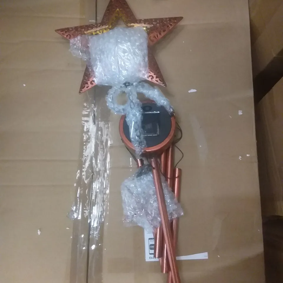 BOXED SOLAR LED WIND-CHIME - STAR