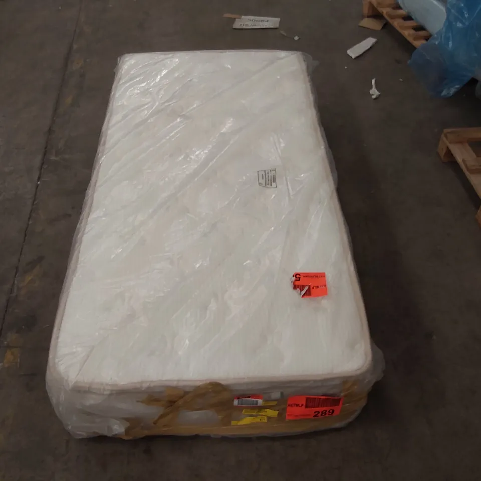 QUALITY BAGGED PILLOW TOP POCKET SPRUNG 1000 90CM SINGLE MATTRESS