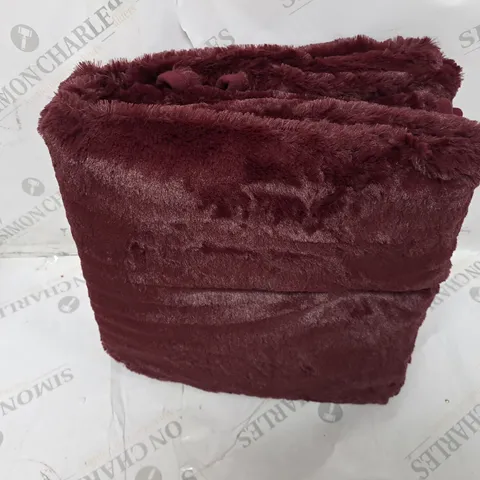 COZEE HOME HEATED THROW IN SHIRAZ WINE