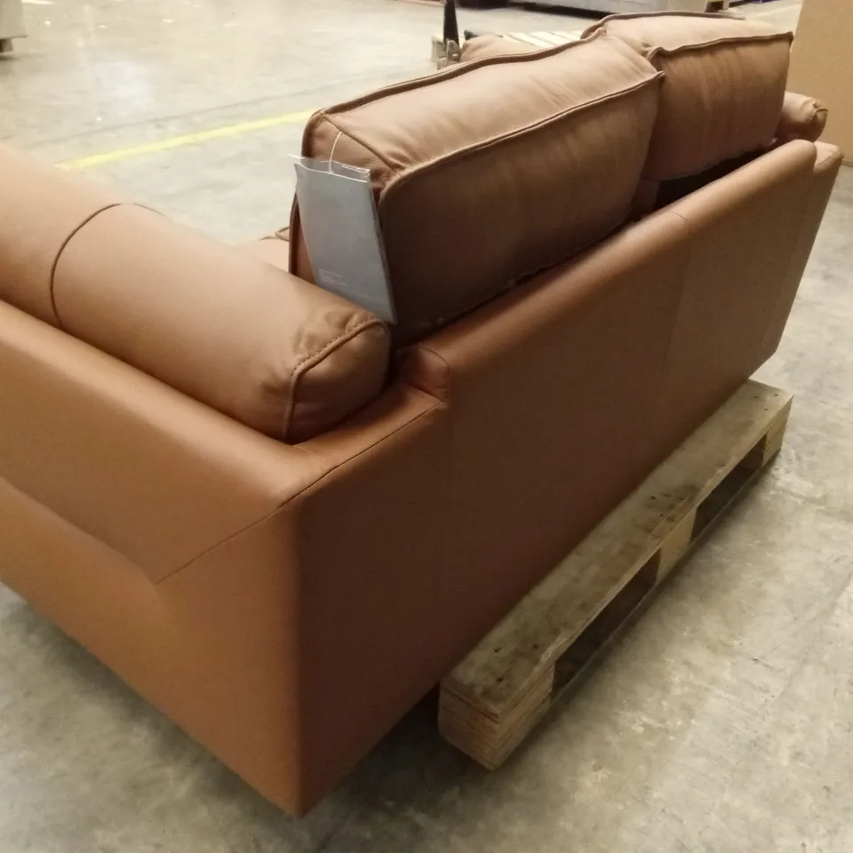 SASHA 2 SEATER LEATHER/FAUX LEATHER SOFA RRP £999