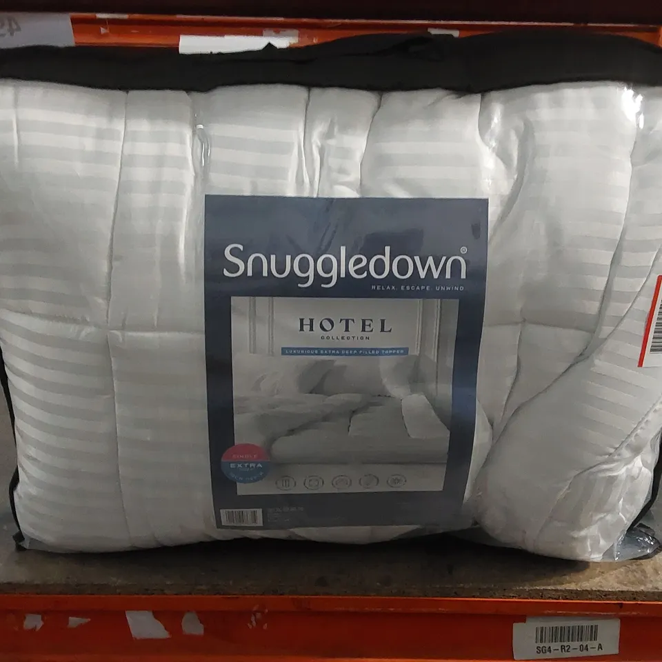 BAGGED SNUGGLEDOWN LUXURIOUS HOTEL 10CM MATTRESS TOPPER - SINGLE 