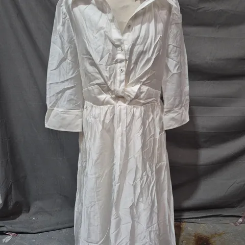 MINT VELVET TWIST DETAIL MIDI SHIRT DRESS – UK 14 (EU 42, US 10)