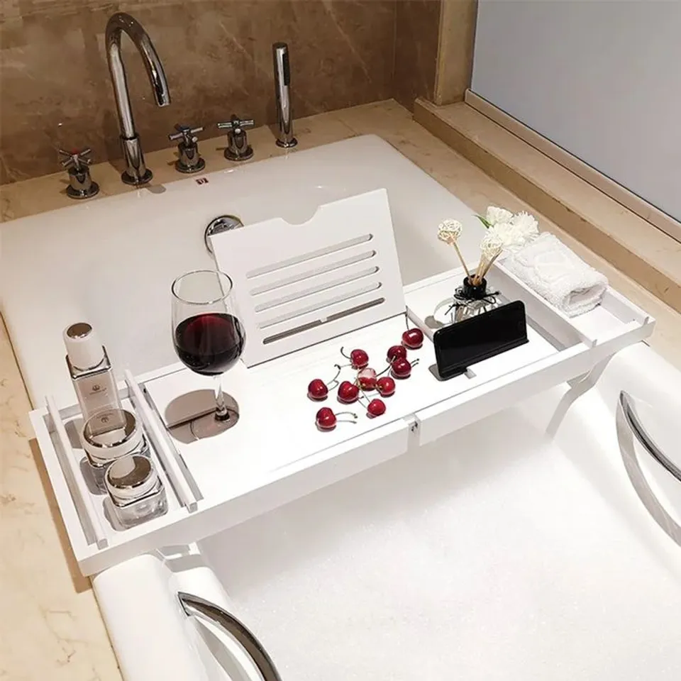 BOXED FREESTANDING BATH RACK