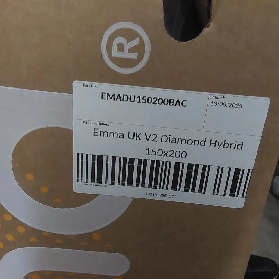 BRAND NEW BOXED EMMA UK V2 DIAMOND HYBRID 150 x 200CM KING SIZE MATTRESS 