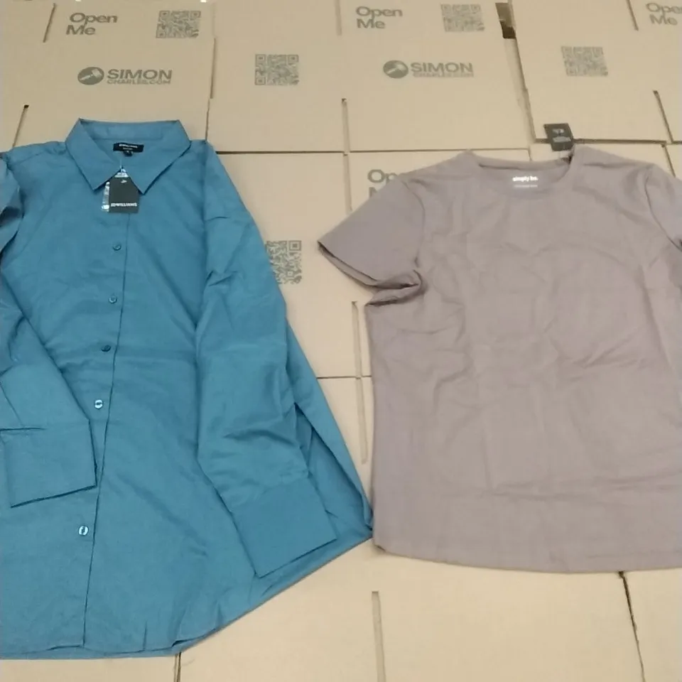 PALLET OF BRAND NEW WOMENS QUALITY DESIGNER CLOTHES APPROXIMATELY 110 TO INCLUDE; SHIRTS, TOPS, SKIRTS ETC