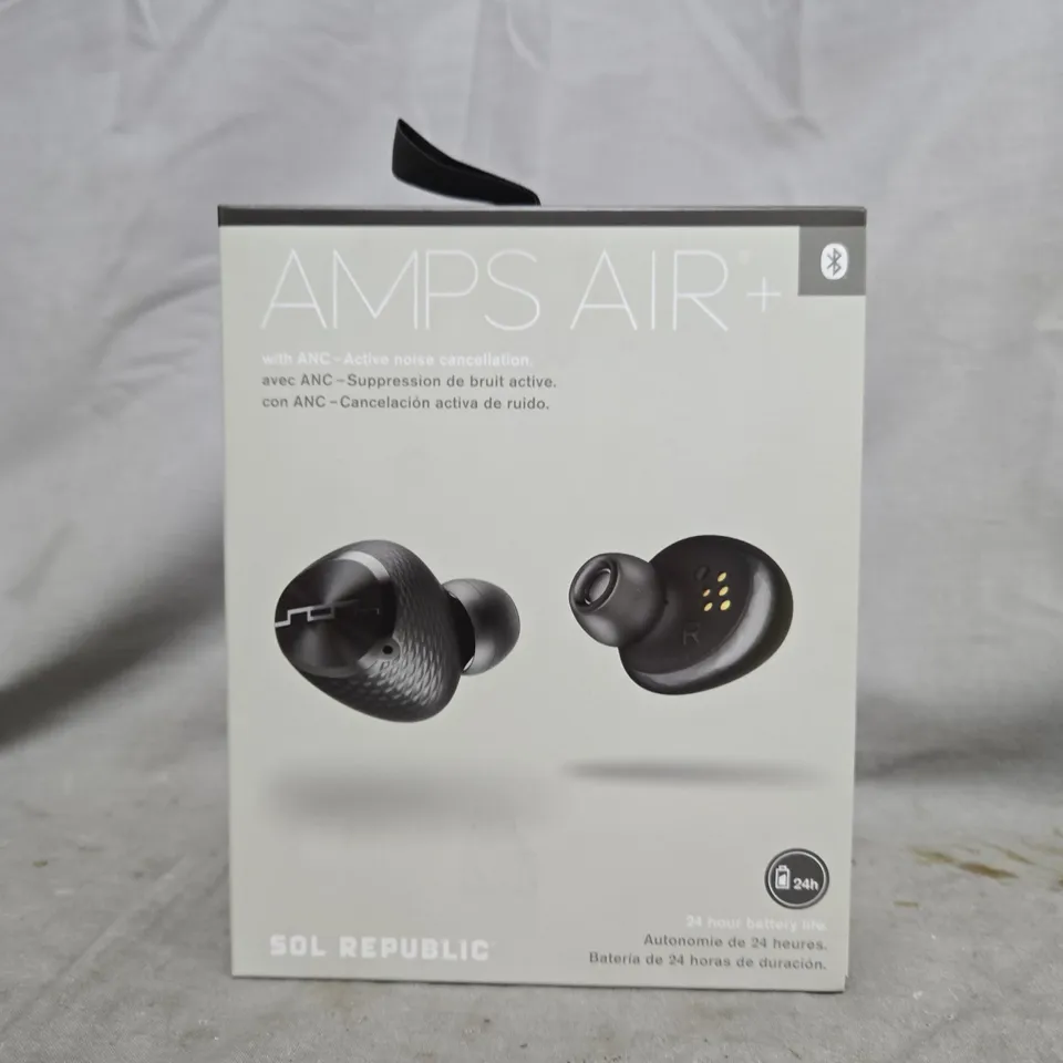 SOL REPUBLIC AMPS AIR+ WIRELESS EARBUDS BOXED