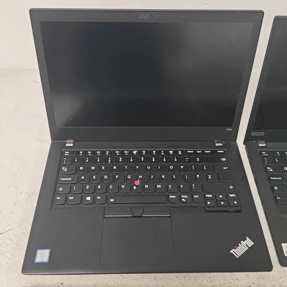 LOT OF 4 UNBOXED LENOVO THINKPAD LAPTOPS TO INCLUDE I7 T480 AND I5 T14
