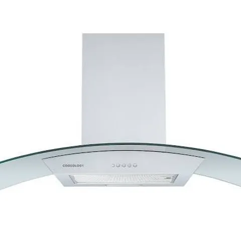 BOXED COOKOLOGY AEHISL90SS COOKOLOGY ESSENTIALS 90CM ISLAND EXTRACTOR HOOD
