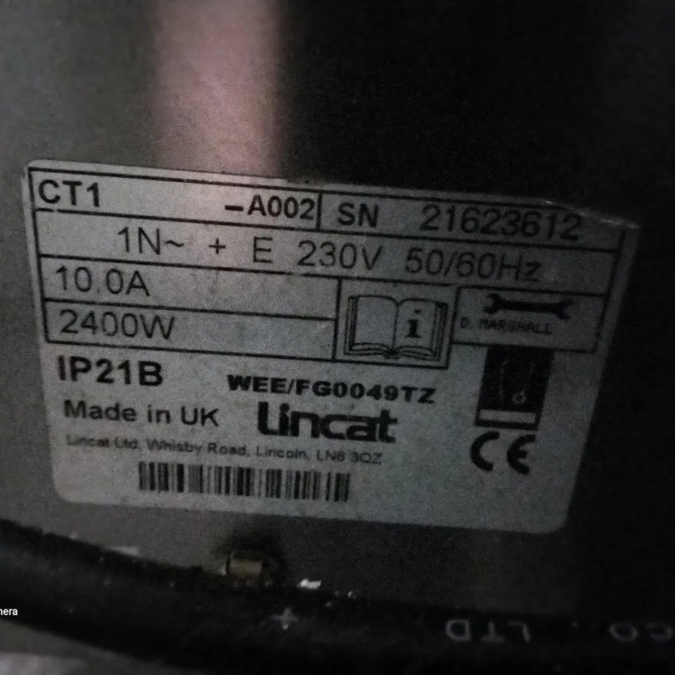 LINCAT CT1 CONVEYOR TOASTER
