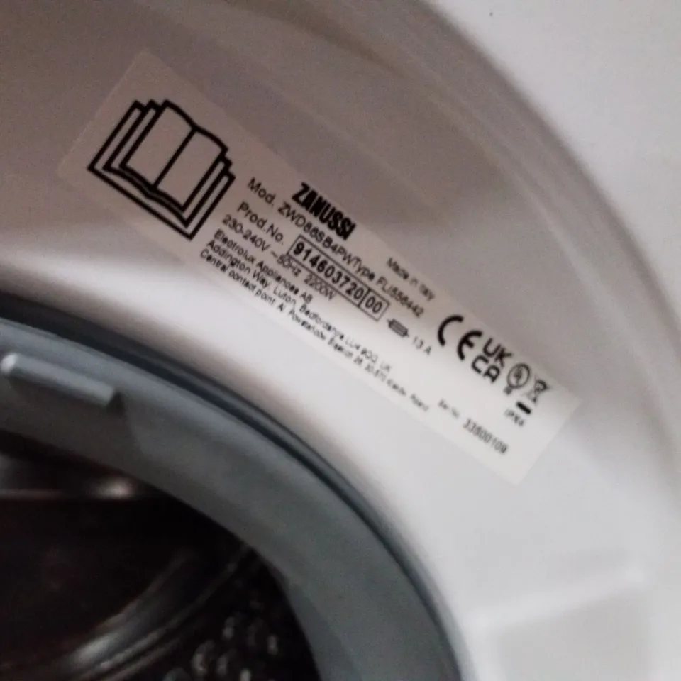 ZANUSSI ZWD86SB4PW FREESTANDING WASHER DRYER