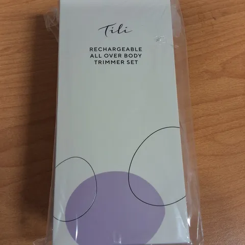 LOT OF 30 BRAND NEW TILI RECHARGABLE ALL OVER BODY TRIMMERS SETS