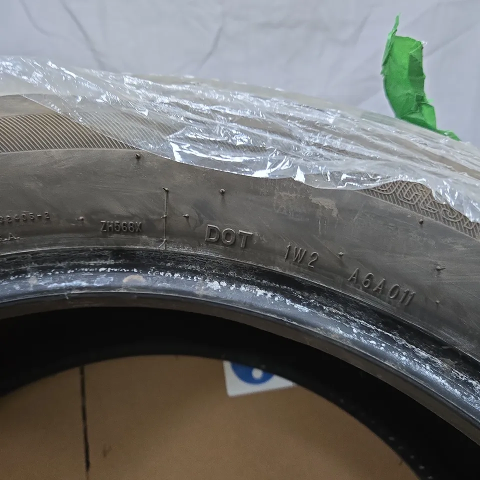 CAR TYRE  – WRAPPED IN PROTECTIVE PACKAGING 