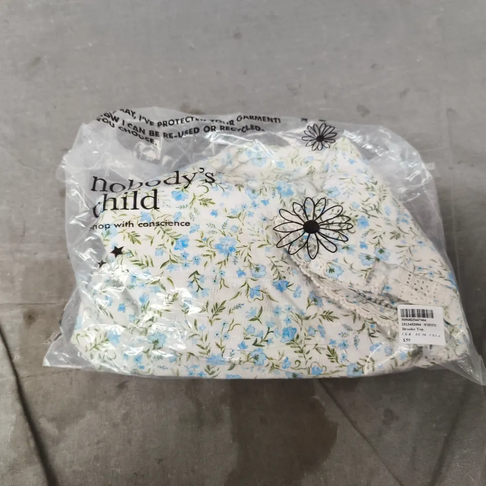 NOBODY'S CHILD FLORAL TOP – UK 8 