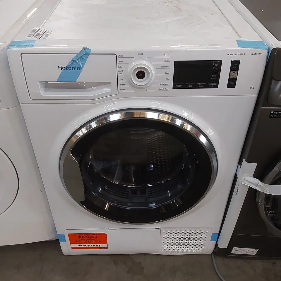 HOTPOINT NT-M118X3XB 8KG HEAT PUMP TUMBLE DRYER - WHITE