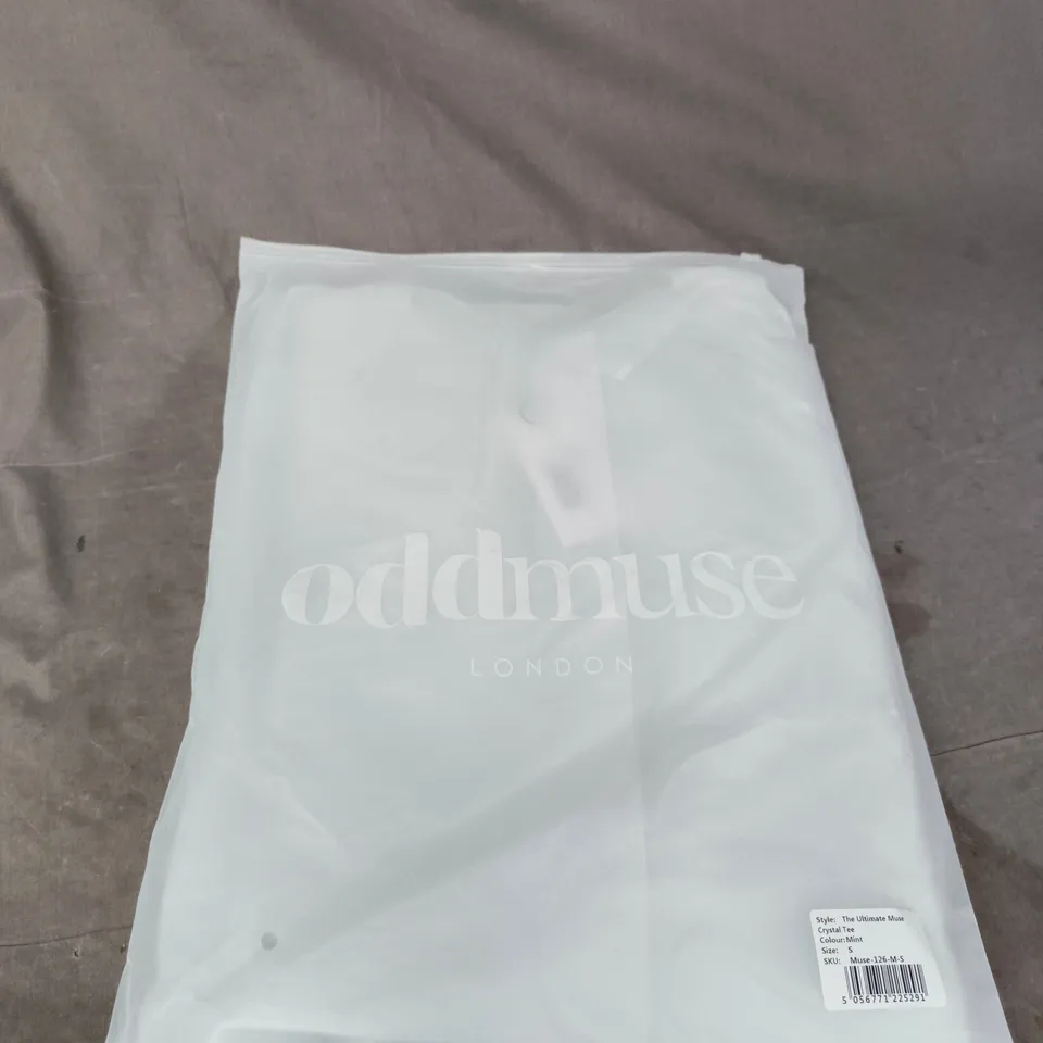ODDMUSE LONDON CRYSTAL TEE – THE ULTIMATE MUSE, MINT, SIZE S