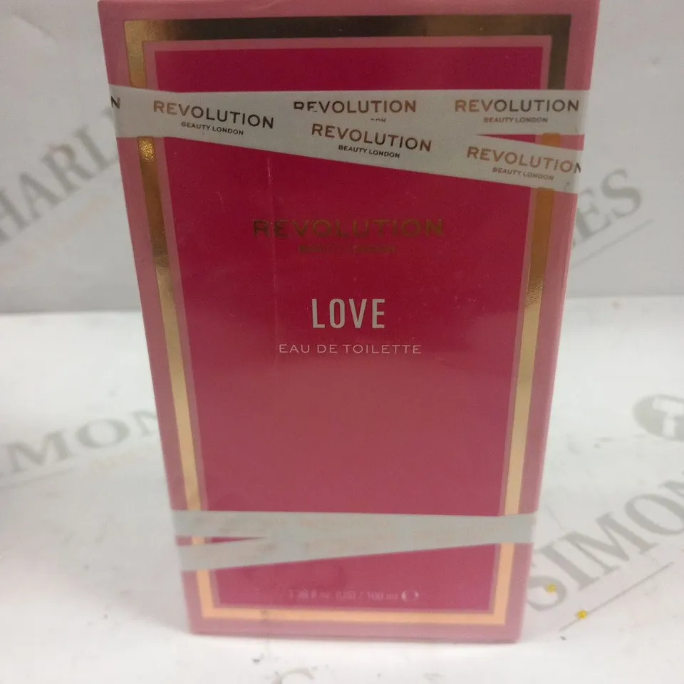 BOXED AND SEALED REVOLUTION LOVE EAU DE TOILETTE 100ML
