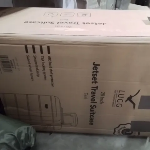 BOXED LUGG 28INCH JETSET TRAVEL SUITCASE TEAL 