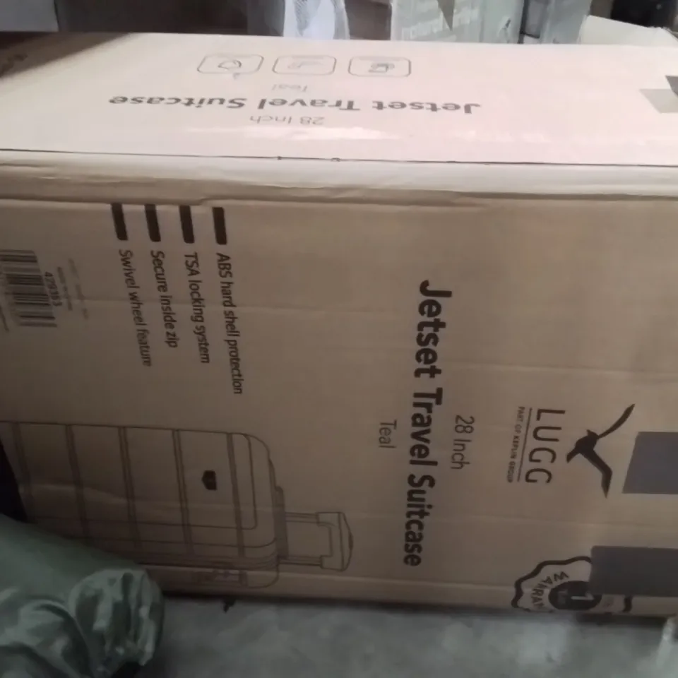 BOXED LUGG 28INCH JETSET TRAVEL SUITCASE TEAL