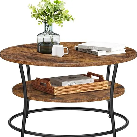 BOXED VASAGLE ROUND COFFEE TABLE