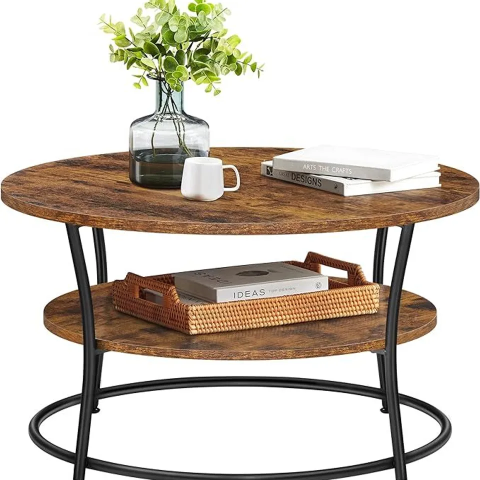 BOXED VASAGLE ROUND COFFEE TABLE