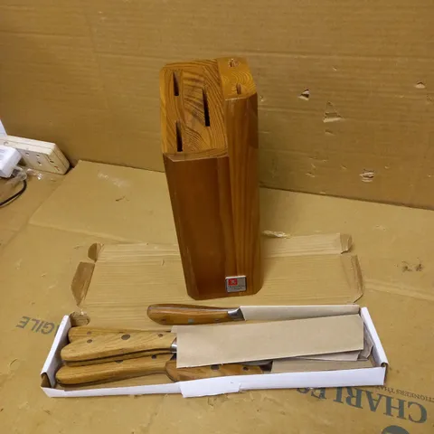 RICHARDSON SHEFFIELD R09500K511K20 SCANDI KITCHEN KNIFE BLOCK