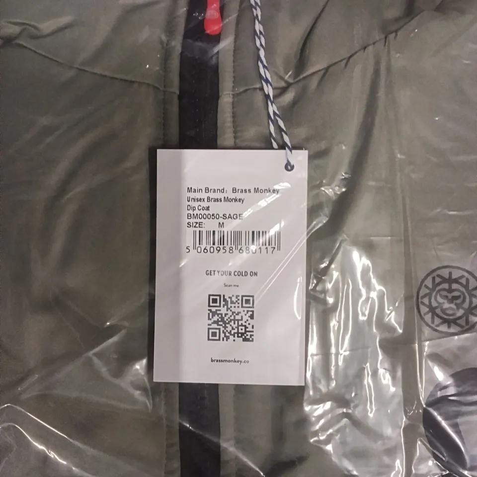 BRAND NEW BRASS MONKEY COAT - SAGE SIZE MEDIUM