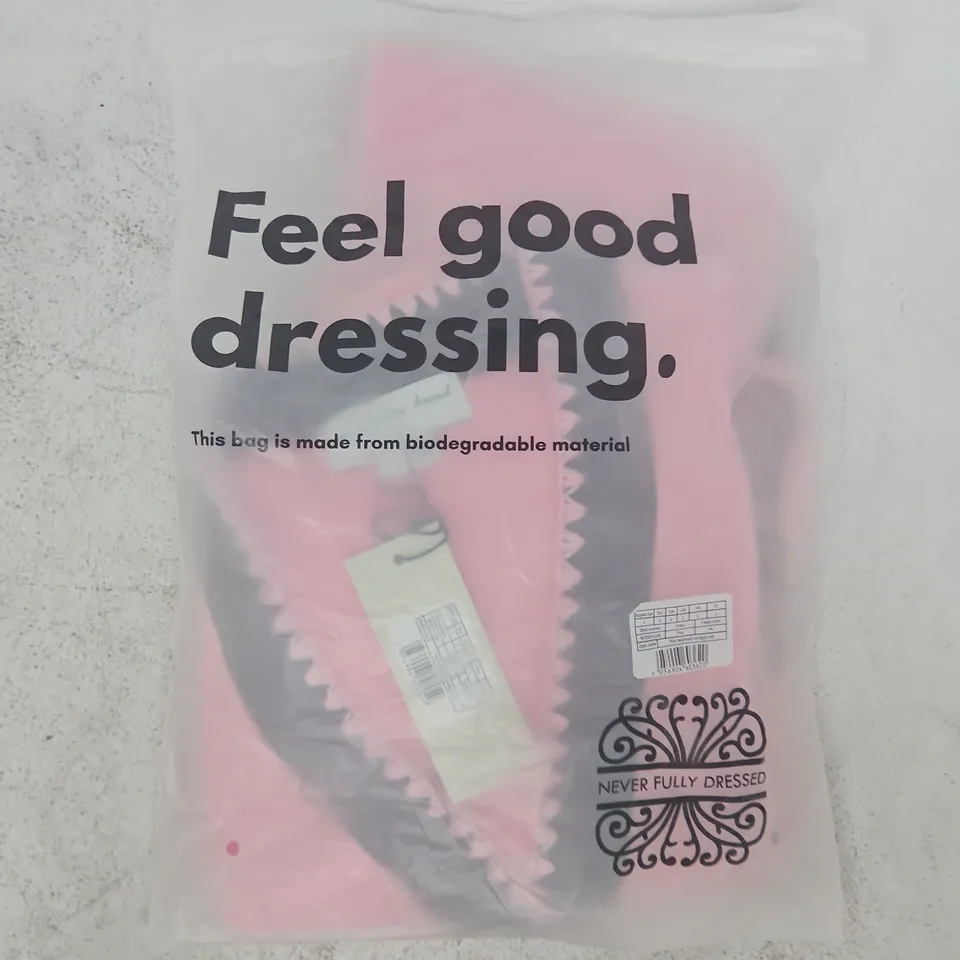 BAGGED NEVER FULLY DRESSED PINK MUSHROOM KNITTED CARDIGAN SIZE LARGE