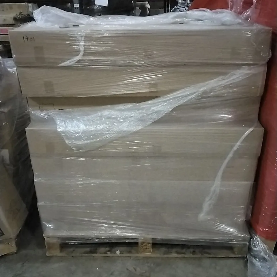 PALLET OF ZORRAS DESK WALNUT VENEER QUICK AND EASY ASSEMBLY.