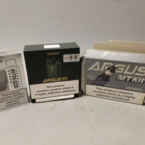 APPROXIMATELY 20 VAPES & E-CIGARETTES TO INCLUDE ASPIRE GOTEK PRO, VOOPOO ARHUS P1, ARGUS MT KIT, ETC